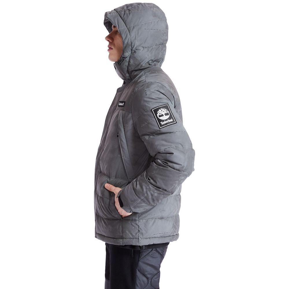 Chaquetas Timberland Hombre Reflective Puffer Gris Oscuro - Chile LTD-802197